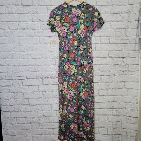 LuLaroe Multi-color Floral Print Marie Maxi Sundress Dress XXS *NEW - Picture 7 of 11